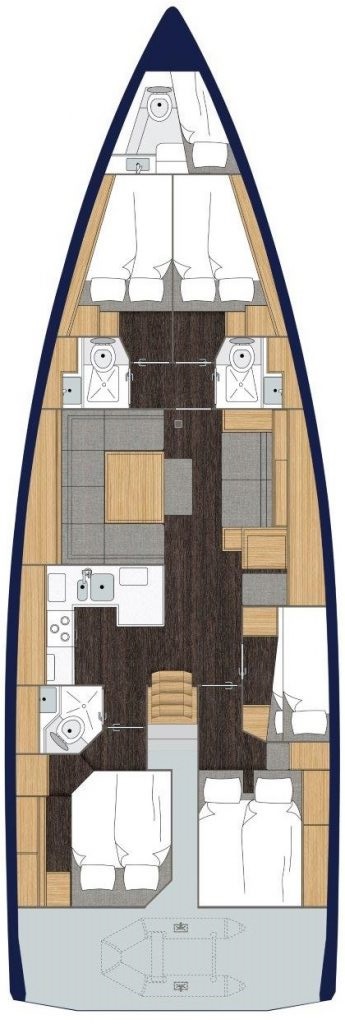 Аренда парусная яхта Bavaria C50 - 5 + 1 cab. (Elli) - 2