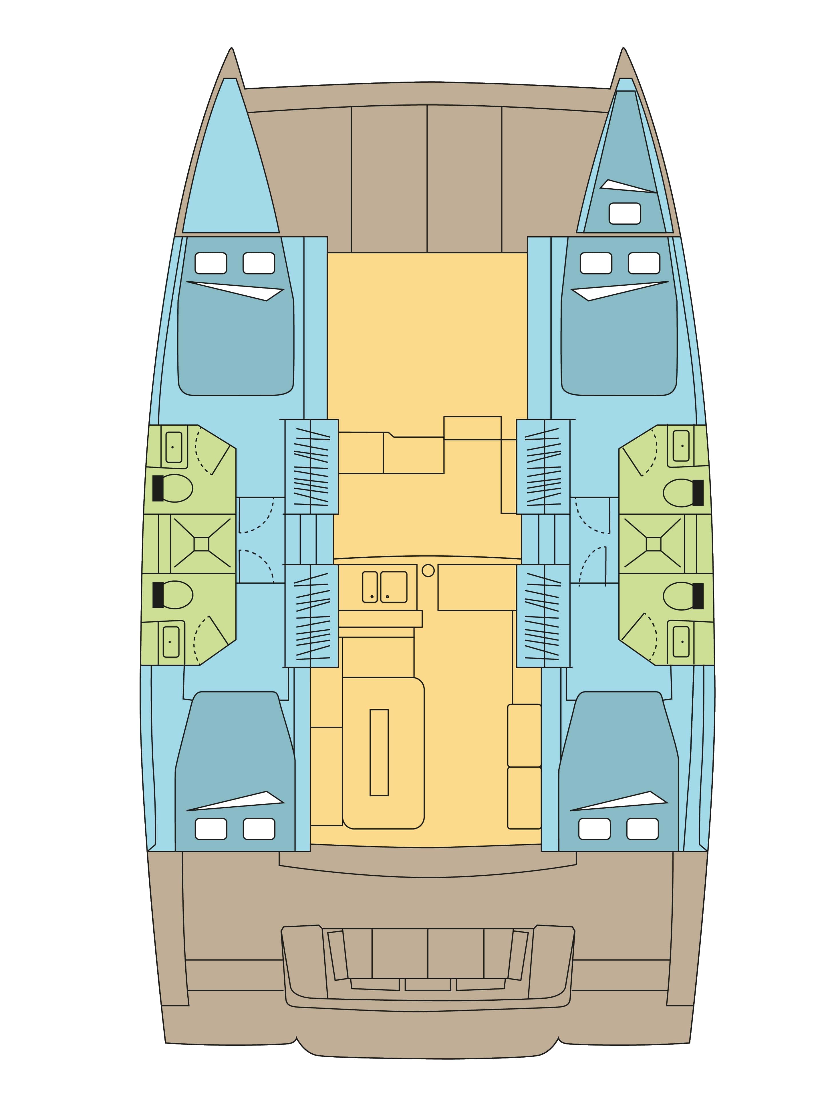Аренда катамаран Bali 4.2 - 4 + 1 cab. (Wanderlust 2) - 5